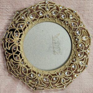 Parisian Home Photo Picture Frame - gold and rose